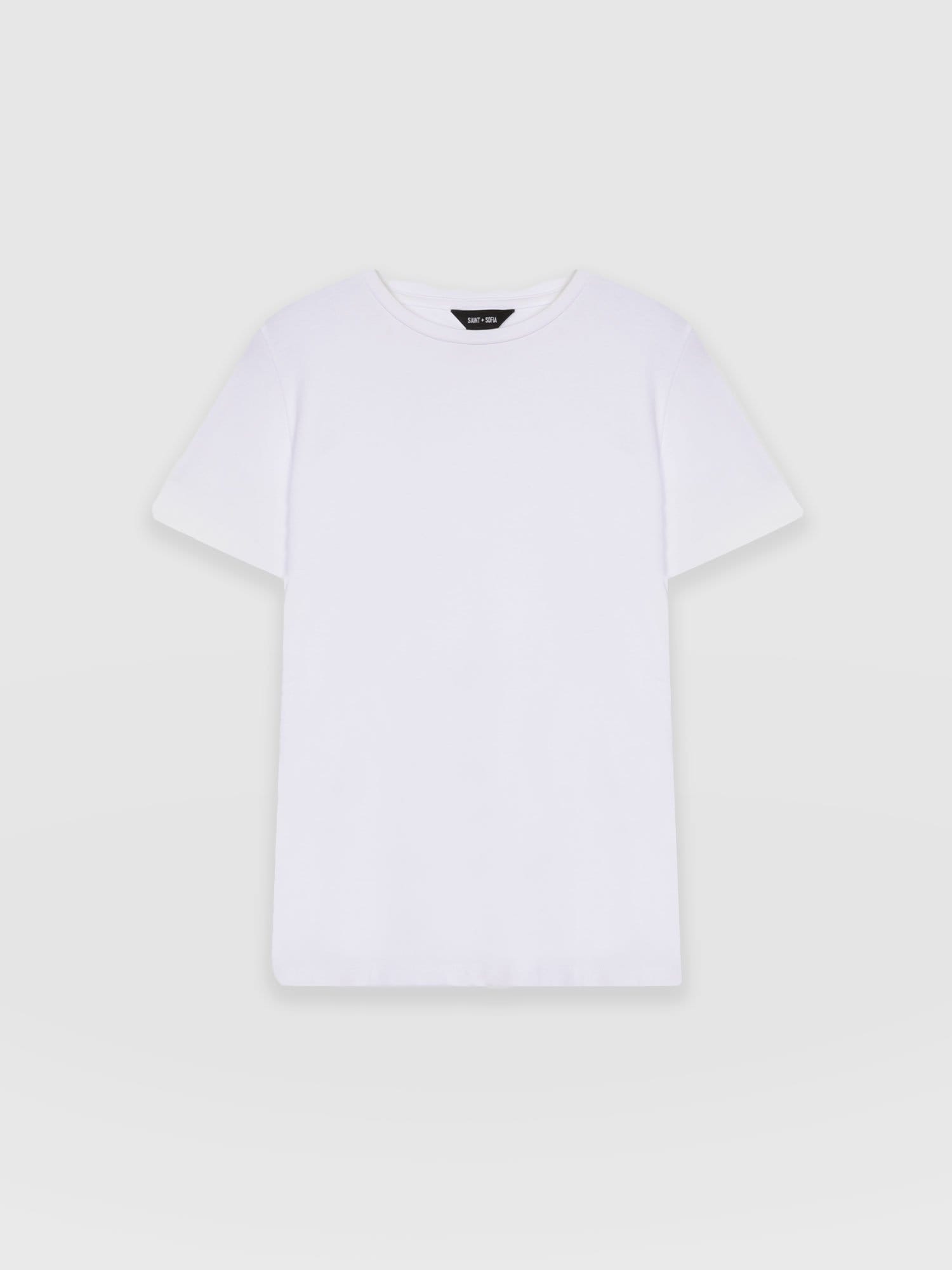Easy Tee White - Women's T-Shirts | Saint + Sofia® USA